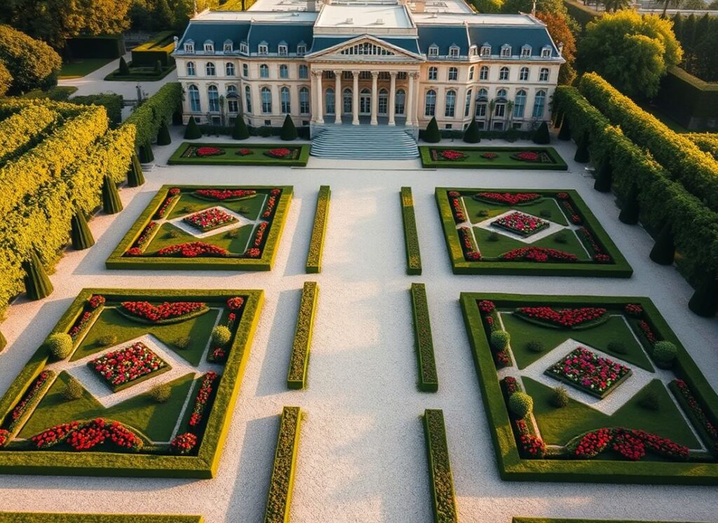 Jardim do  Grand Trianon. 