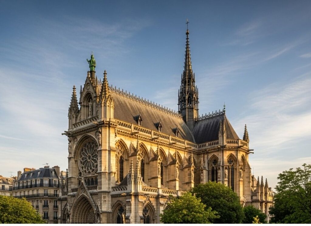 Foto do Sainte-Chapelle, Paris.
