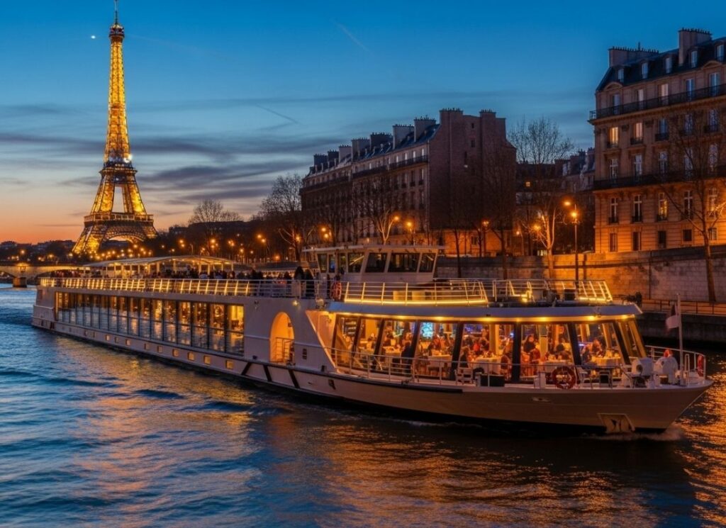 Cruzeiro no Rio Sena em Paris.