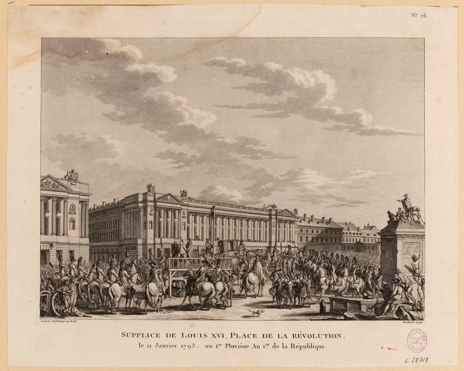 A Revolução Francesa em Paris: Onde os Fatos Aconteceram de Verdade 2 Gravura da execução de Luís XVI na Place de la Révolution em 1793