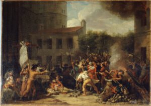 Pintura da Tomada da Bastilha em 14 de julho de 1789
