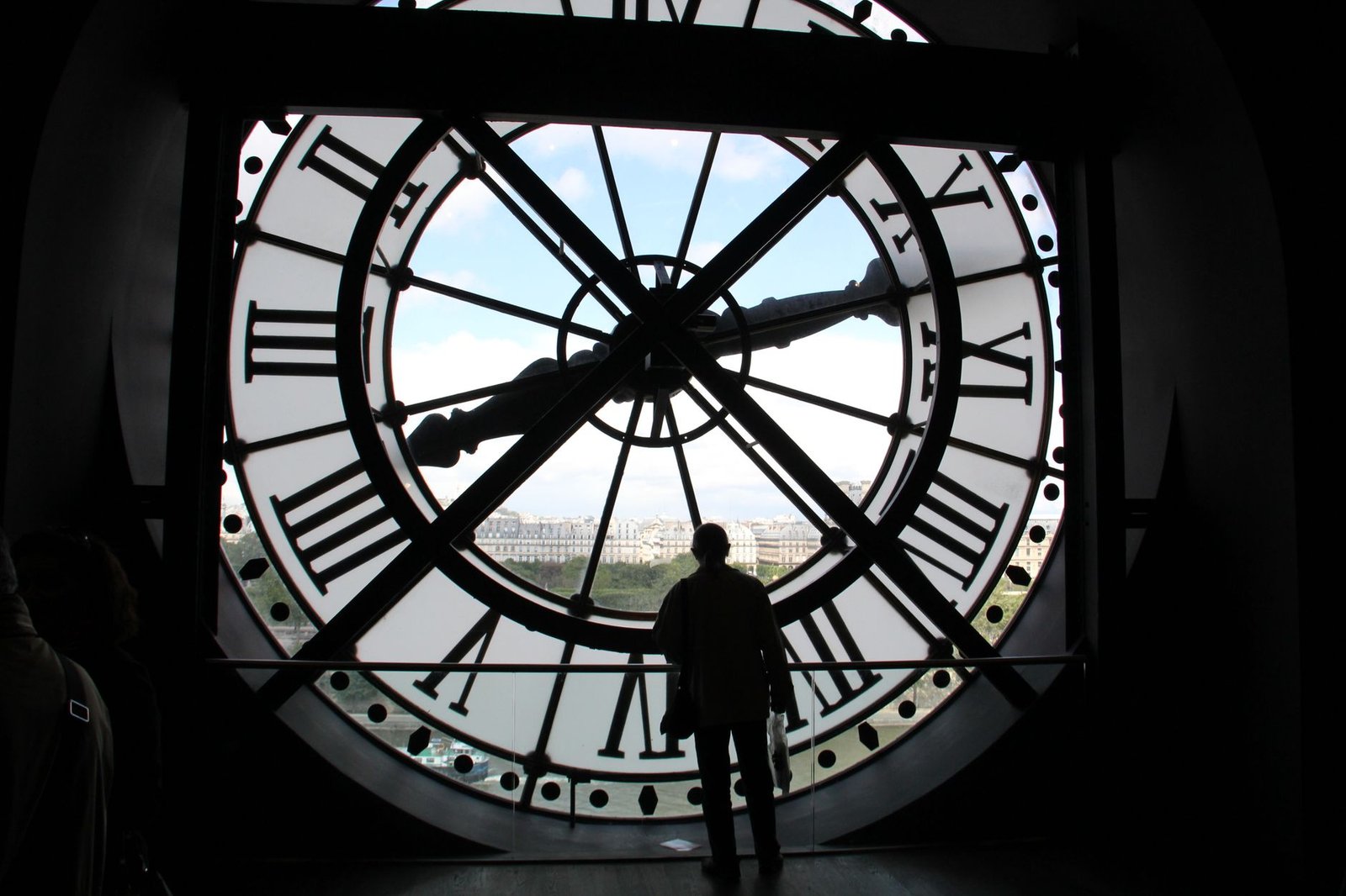 Louvre vs. Musée d'Orsay: Which One to Visit (or How to Do Both in One Day) 2 Silhueta dentro do relógio do Museu d'Orsay com vista de Paris