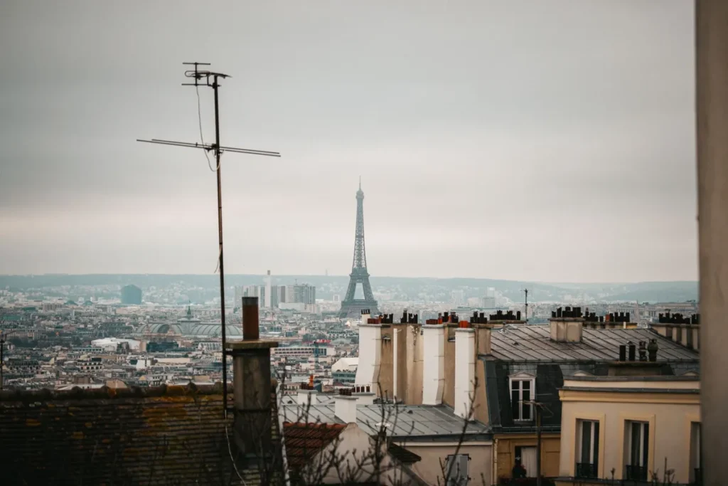 Paris em cadeira de rodas: 2 dias sem depender do metrô 4 Vista de Paris com a Torre Eiffel ao fundo